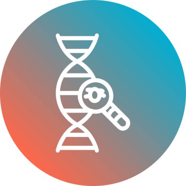 DNA molekülü kutsal kişilerin resmi, vektör çizim