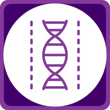 DNA simgesinin vektör illüstrasyonu