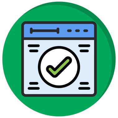 Web simgesi vektör illüstrasyonu