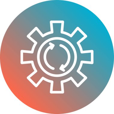 vektör dişli simgesi, vektör illüstrasyonu