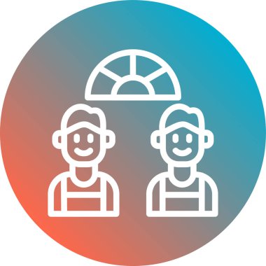 İnsan simgesinin vektör illüstrasyonu