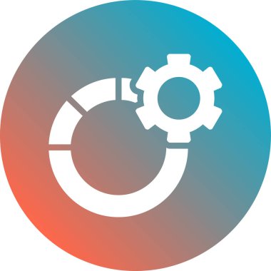 Düz Gradyan Vektör Simgesi Tasarımı Ayarlanıyor