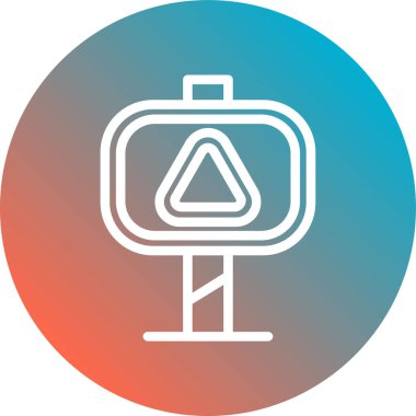 Eşsiz Pusula Vektör Satırı Simgesi