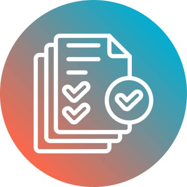 belge simgesi vektör illüstrasyonu