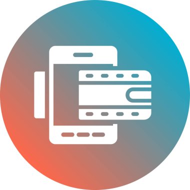 akıllı telefon simgesi vektör illüstrasyonu