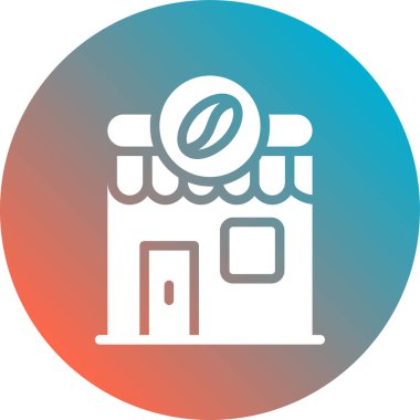 Dükkan. Web simgesi basit illüstrasyon