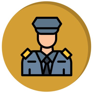 Askeri rozet. Basit illüstrasyon