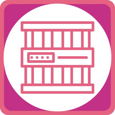 Benzersiz kitapların satır vektörü simgesi