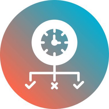 Dairesel işareti olan uzun bir gölge daire simgesinin çizimi