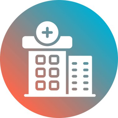 tıbbi bakım vektörü renk simgesi