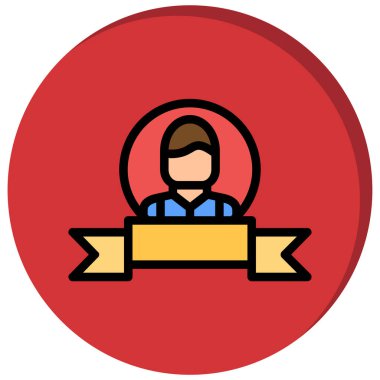 iş adamı simgesi, vektör illüstrasyonu