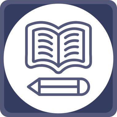 kitap simgesi vektör illüstrasyonu