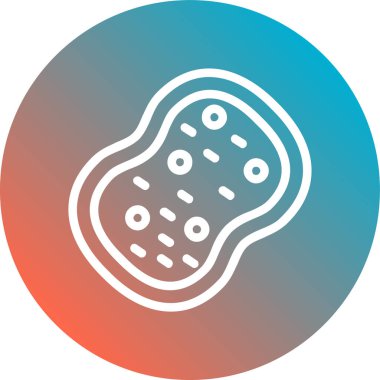 Yuvarlak bir simgenin vektör illüstrasyonu