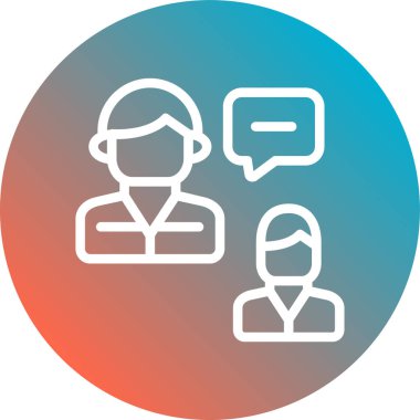 İnsan simgesinin vektör illüstrasyonu