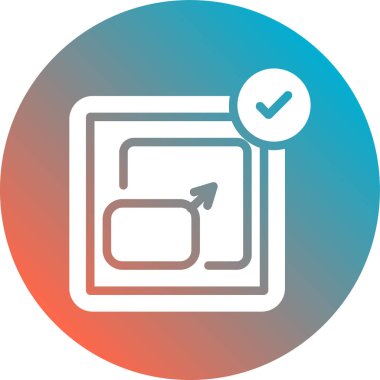 Belge simgesinin vektör illüstrasyonu