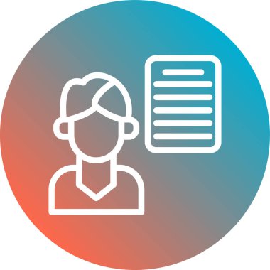 Belge simgesinin vektör illüstrasyonu