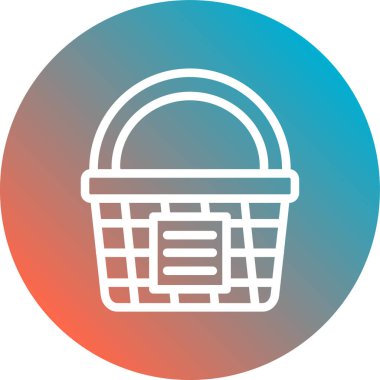 Sepet Simgesi vektör illüstrasyonu