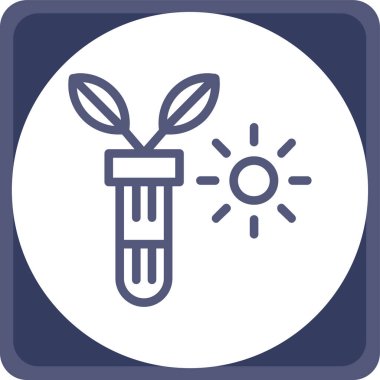 Bitki. Web simgesi basit illüstrasyon