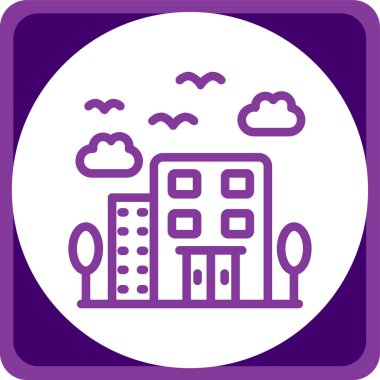 Benzersiz yapı vektörü simgesi