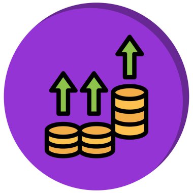 İş ve finans simgesinin vektör illüstrasyonu