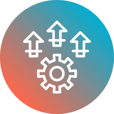 Bir dişli simgesini vektör çizim