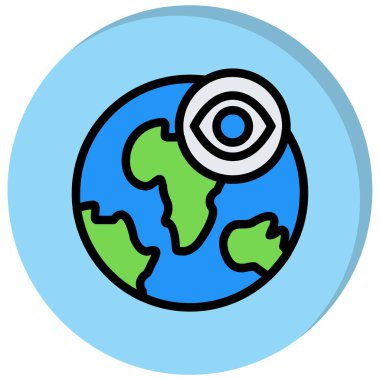 Oklu toprak küresi, vektör simgesi tasarımı