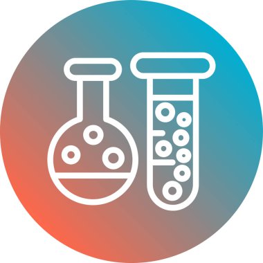 Kimya tübü vektör simgesi tasarımı