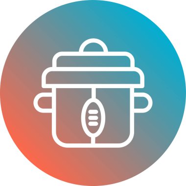 Pişirme simgesinin vektör illüstrasyonu