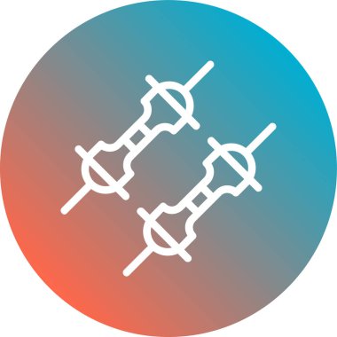 Bir b simgesinin vektör illüstrasyonu