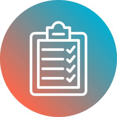 soyut arkaplanda kontrol listesi izole edildi