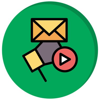 e- posta simgesi, vektör illüstrasyonu