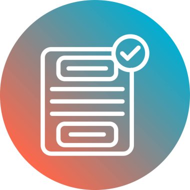 Belge simgesinin vektör illüstrasyonu