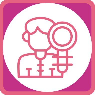 Modern bir simgenin vektör illüstrasyonu