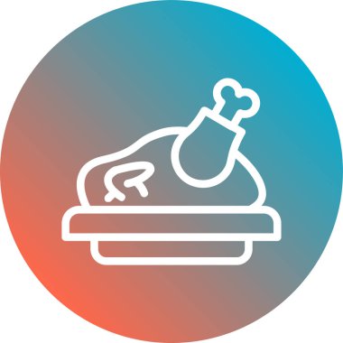 Gıda simgesinin vektör illüstrasyonu