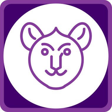 Koyun. Web simgesi basit illüstrasyon