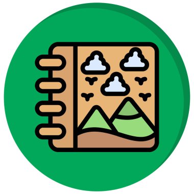 Harita. Web simgesi basit illüstrasyon