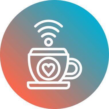 Çay. Web simgesi basit illüstrasyon