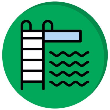 havuz simgesi, vektör illüstrasyon tasarımı