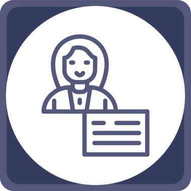 İş kadınının vektör illüstrasyonu