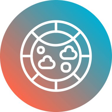 Bulut simgesinin vektör illüstrasyonu