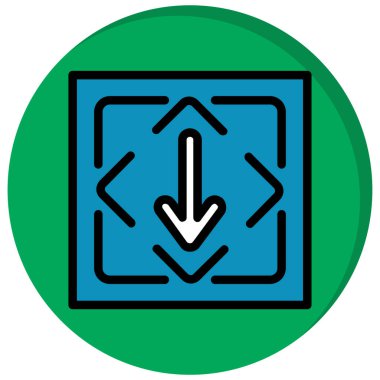 Eğilim biçimi izole edilmiş arkaplanda ok simgesi