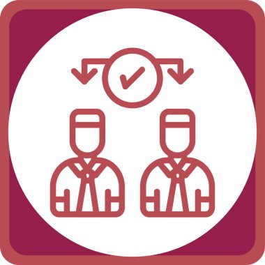 İş ve finans simgesinin vektör illüstrasyonu