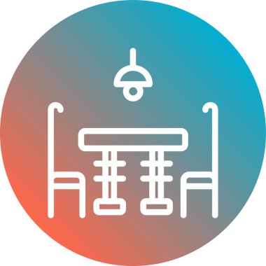 Bir salıncak simgesinin vektör illüstrasyonu