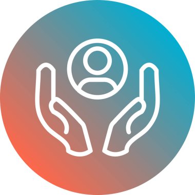 Bir kadın simgesinin vektör illüstrasyonu