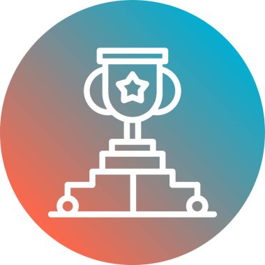 kupa simgesi vektör illüstrasyonu