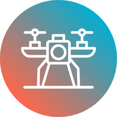 Drone simgesinin vektör illüstrasyonu
