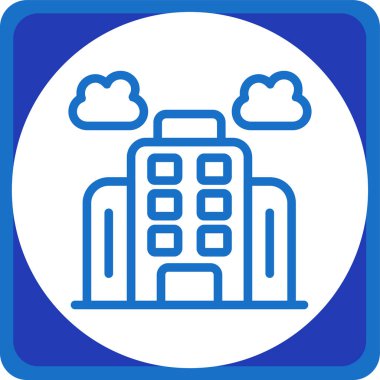 İş binası. Basit simge