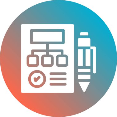 kalem simgesi vektör illüstrasyonu