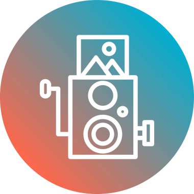 kamera simgesi vektör illüstrasyonu