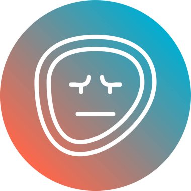 Kızgın Emoji. Basit illüstrasyon